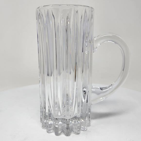 VTG Mikasa Marquis Crystal Beer Glass Full Vertical Cut Super Heavy 7" Tall - Picture 5 of 10